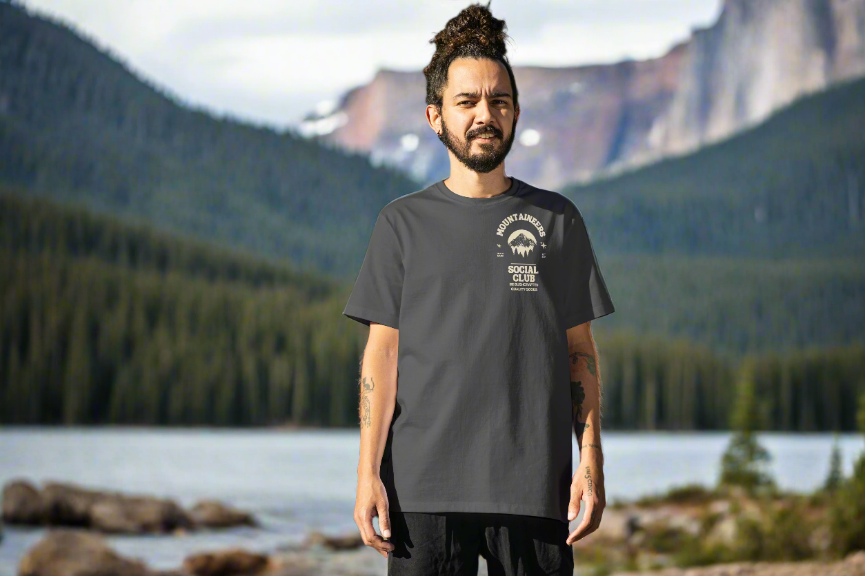 Mountaineers Social Club Men's 100% Cotton T-Shirt