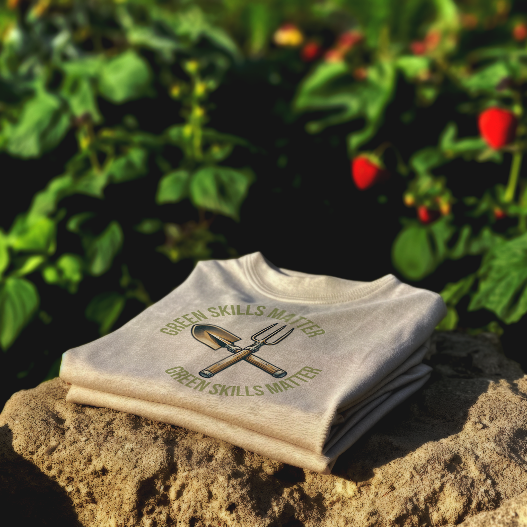 Green Skills Matter Women's Tee 100% Cotton Be Bushcrafted