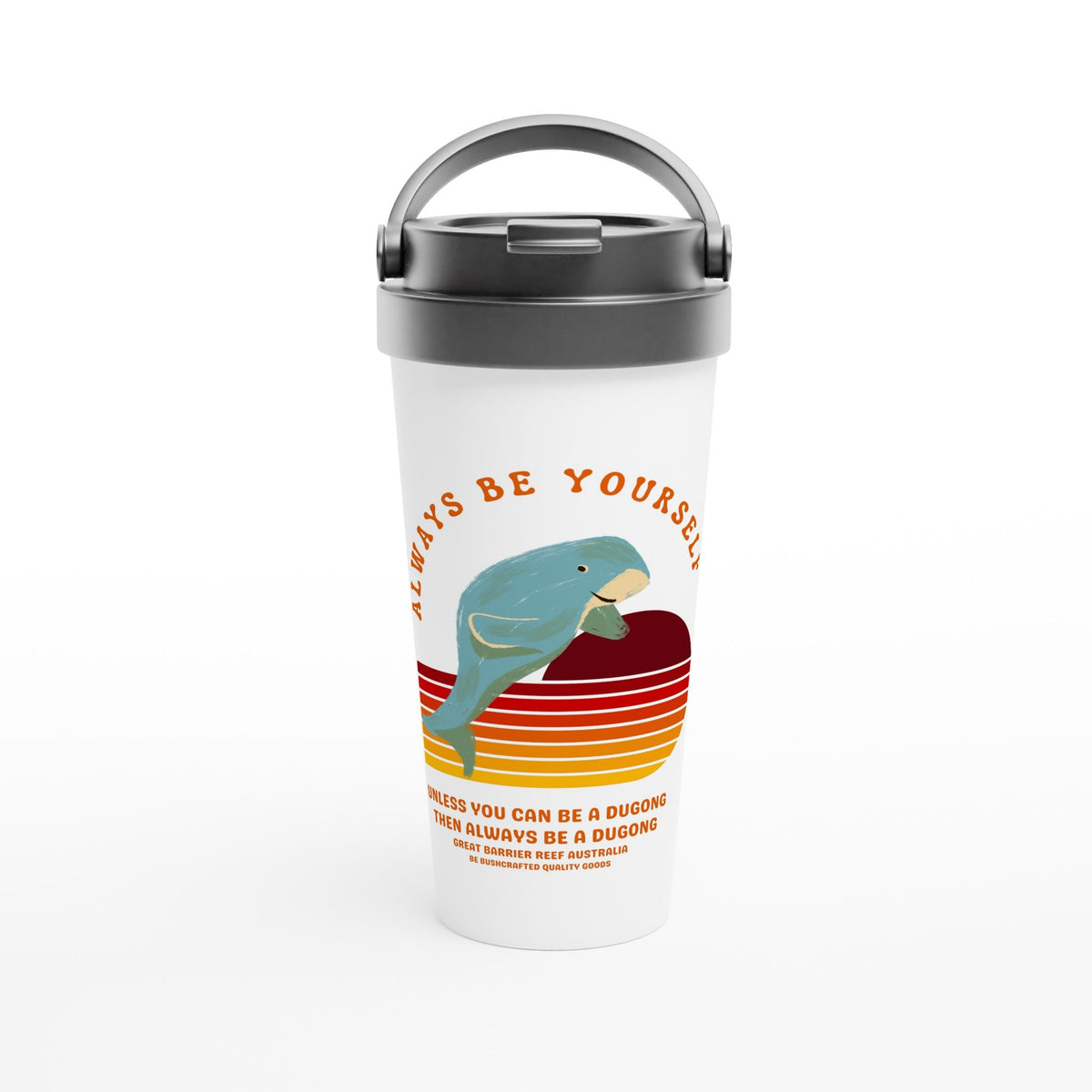 Be A Dugong stainless steel travel mug