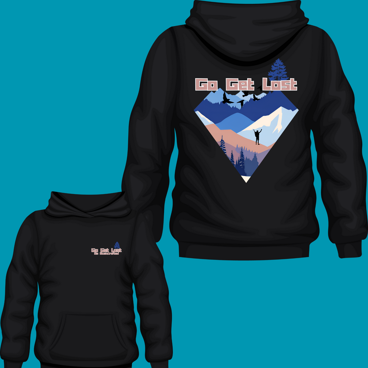 Blue Mountains recycled polyester hoodie